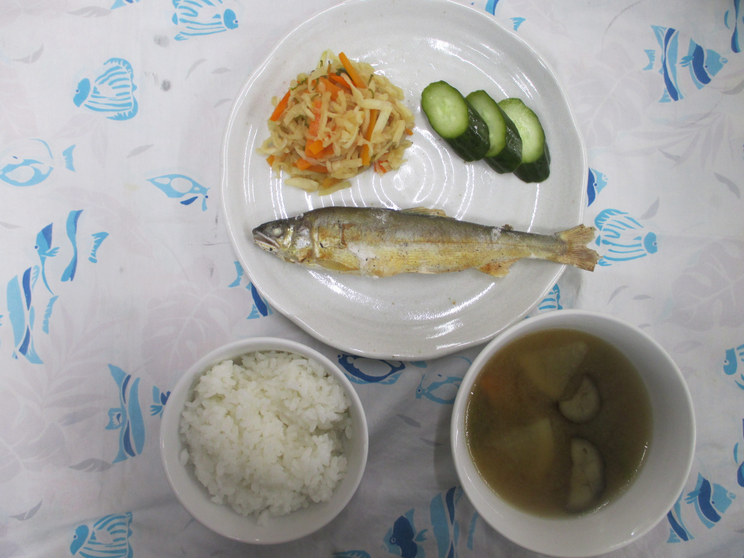 鮎の塩焼き 社会福祉法人 わらしこの会 わらしこ保育園 わらしこ第２保育園