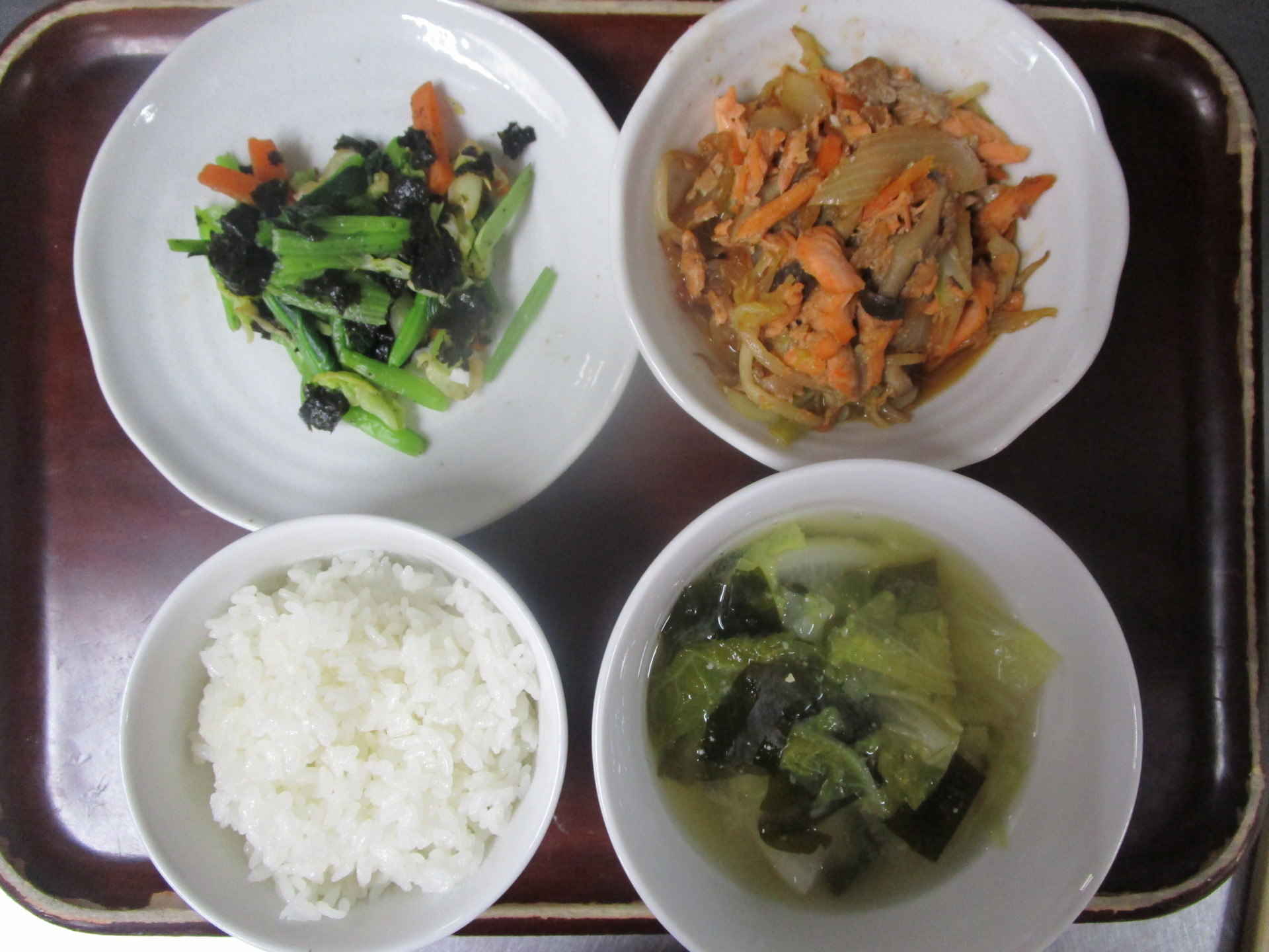 鮭のちゃんちゃん焼き かぼちゃ蒸しパン 社会福祉法人 わらしこの会 わらしこ保育園 わらしこ第２保育園